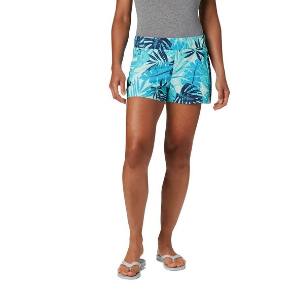 Columbia  PFG Tidal II Shorts in a blue tropical print. - Picture 1 of 10